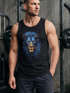 Herren Tank-Top Löwe Lion Art-Print Kunst Illustration Aufdruck Printshirt Muskelshirt Neverless®preview