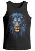 Herren Tank-Top Löwe Lion Art-Print Kunst Illustration Aufdruck Printshirt Muskelshirt Neverless®preview