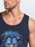 Herren Tank-Top Löwe Lion Art-Print Kunst Illustration Aufdruck Printshirt Muskelshirt Neverless®preview