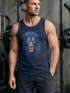 Herren Tank-Top Löwe Lion Art-Print Kunst Illustration Aufdruck Printshirt Muskelshirt Neverless®preview