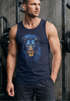 Herren Tank-Top Löwe Lion Art-Print Kunst Illustration Aufdruck Printshirt Muskelshirt Neverless®preview