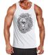 Herren Tank Top Löwe Mandala Atzekenmuster Boho Atzec Federn Ethno Neverless®preview