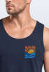 Herren Tank-Top Logo Print Sommer Sonne Welle Strand Beach Style Muskelshirt Neverless®preview