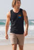 Herren Tank-Top Logo Print Sommer Sonne Welle Strand Beach Style Muskelshirt Neverless®preview
