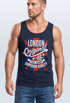Herren Tank-Top London Vintage England Großbritannien UK Flagge Muskelshirt Muscle Shirt Neverless®preview