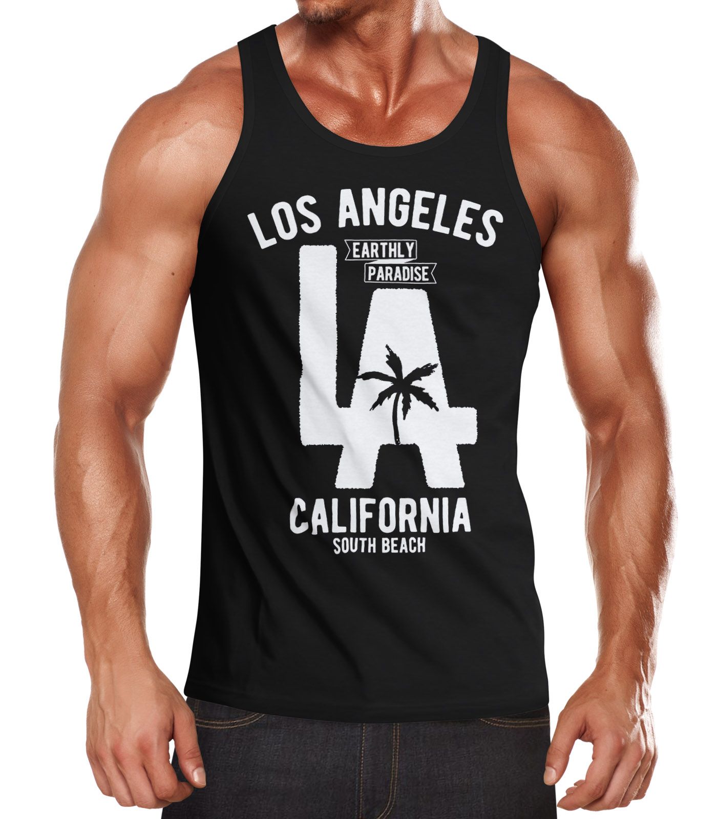 Herren Tank Top Los Angeles California LA Palme Neverless®