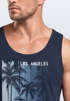 Herren Tank-Top Los Angeles California USA Sommer Bedruckt Print Surfing Fitness Muskelshirt Neverless®preview