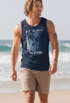 Herren Tank-Top Los Angeles California USA Sommer Bedruckt Print Surfing Fitness Muskelshirt Neverless®preview