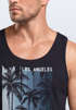 Herren Tank-Top Los Angeles California USA Sommer Bedruckt Print Surfing Fitness Muskelshirt Neverless®preview
