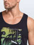 Herren Tank-Top Los Angeles LA Ocean Side Sommer Palmen Aufdruck Print Schrift Bedruckt Muskelshirt Neverless®preview