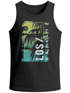 Herren Tank-Top Los Angeles LA Ocean Side Sommer Palmen Aufdruck Print Schrift Bedruckt Muskelshirt Neverless®preview