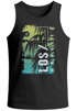 Herren Tank-Top Los Angeles LA Ocean Side Sommer Palmen Aufdruck Print Schrift Bedruckt Muskelshirt Neverless®preview