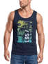 Herren Tank-Top Los Angeles LA Ocean Side Sommer Palmen Aufdruck Print Schrift Bedruckt Muskelshirt Neverless®preview