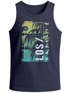 Herren Tank-Top Los Angeles LA Ocean Side Sommer Palmen Aufdruck Print Schrift Bedruckt Muskelshirt Neverless®preview