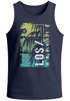 Herren Tank-Top Los Angeles LA Ocean Side Sommer Palmen Aufdruck Print Schrift Bedruckt Muskelshirt Neverless®preview