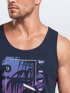Herren Tank-Top Los Angeles LA Ocean Side Sommer Palmen Aufdruck Print Schrift Bedruckt Muskelshirt Neverless®preview
