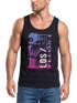 Herren Tank-Top Los Angeles LA Ocean Side Sommer Palmen Aufdruck Print Schrift Bedruckt Muskelshirt Neverless®preview
