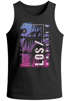 Herren Tank-Top Los Angeles LA Ocean Side Sommer Palmen Aufdruck Print Schrift Bedruckt Muskelshirt Neverless®preview