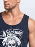 Herren Tank Top Lumberjack Woodsman Hipster Bart Skull Totenkopf Neverless®preview