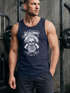 Herren Tank Top Lumberjack Woodsman Hipster Bart Skull Totenkopf Neverless®preview