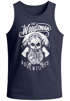 Herren Tank Top Lumberjack Woodsman Hipster Bart Skull Totenkopf Neverless®preview