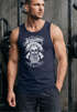 Herren Tank Top Lumberjack Woodsman Hipster Bart Skull Totenkopf Neverless®preview