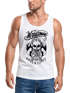 Herren Tank Top Lumberjack Woodsman Hipster Bart Skull Totenkopf Neverless®preview
