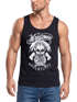 Herren Tank Top Lumberjack Woodsman Hipster Bart Skull Totenkopf Neverless®preview