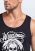 Herren Tank Top Lumberjack Woodsman Hipster Bart Skull Totenkopf Neverless®preview