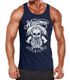 Herren Tank Top Lumberjack Woodsman Hipster Bart Skull Totenkopf Neverless®preview