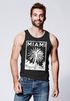 Herren Tank Top Miami Beach Palmen Skyline Neverless®preview