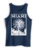 Herren Tank Top Miami Beach Palmen Skyline Neverless®preview