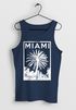 Herren Tank Top Miami Beach Palmen Skyline Neverless®preview