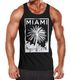 Herren Tank Top Miami Beach Palmen Skyline Neverless®preview