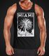 Herren Tank Top Miami Beach Palmen Skyline Neverless®preview