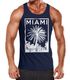 Herren Tank Top Miami Beach Palmen Skyline Neverless®preview