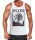 Herren Tank Top Miami Beach Palmen Skyline Neverless®preview