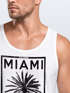Herren Tank Top Miami Beach Palmen Skyline Neverless®preview