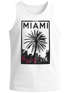 Herren Tank Top Miami Beach Palmen Skyline Neverless®preview