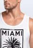 Herren Tank Top Miami Beach Palmen Skyline Neverless®preview