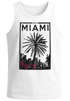Herren Tank Top Miami Beach Palmen Skyline Neverless®preview