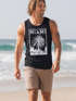 Herren Tank Top Miami Beach Palmen Skyline Neverless®preview