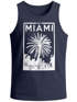 Herren Tank Top Miami Beach Palmen Skyline Neverless®preview