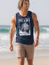 Herren Tank Top Miami Beach Palmen Skyline Neverless®preview