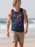 Herren Tank-Top Miami Beach USA Oldtimer Car Palmen Print Fashion Streetstyle Muskelshirt Muscle Shirt Neverless®preview