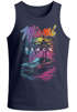 Herren Tank-Top Miami Beach USA Oldtimer Car Palmen Print Fashion Streetstyle Muskelshirt Muscle Shirt Neverless®preview