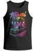 Herren Tank-Top Miami Beach USA Oldtimer Car Palmen Print Fashion Streetstyle Muskelshirt Muscle Shirt Neverless®preview