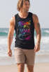 Herren Tank-Top Miami Beach USA Oldtimer Car Palmen Print Fashion Streetstyle Muskelshirt Muscle Shirt Neverless®preview