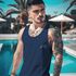 Herren Tank-Top mit Berg-Logo Outdoor Grafikshirt mit Sonnen-Print auf der Brust Muskelshirt Neverless®preview