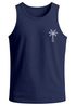 Herren Tank-Top mit Logo Print Palme Polygon Sommer Sonne Fashion Männer Muskelshirt Neverless®preview